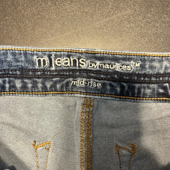 Maurices M Jeans Mid-Rise Skinny Jeans Women’s 14 Short Medium Wash Denim - Picture 2 of 7
